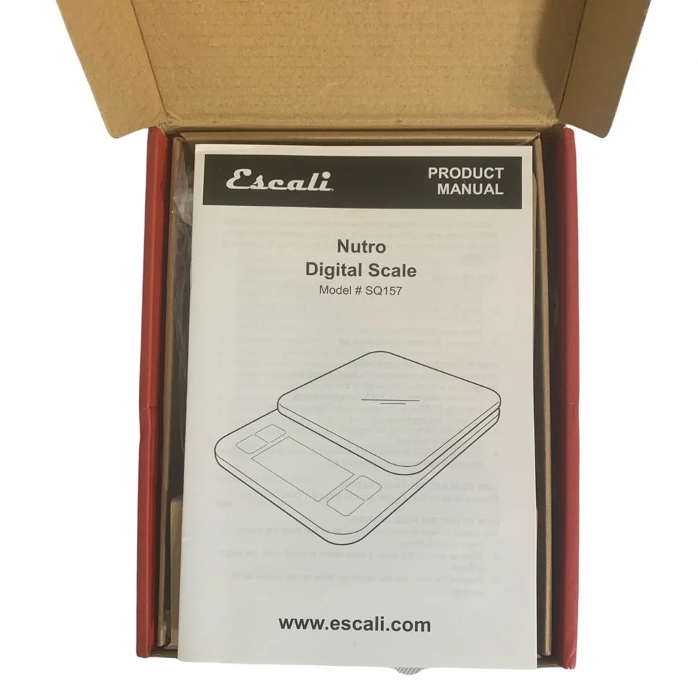 Escali Nutro Digital Food Scale Multi-Functional Kitchen Appliance Black